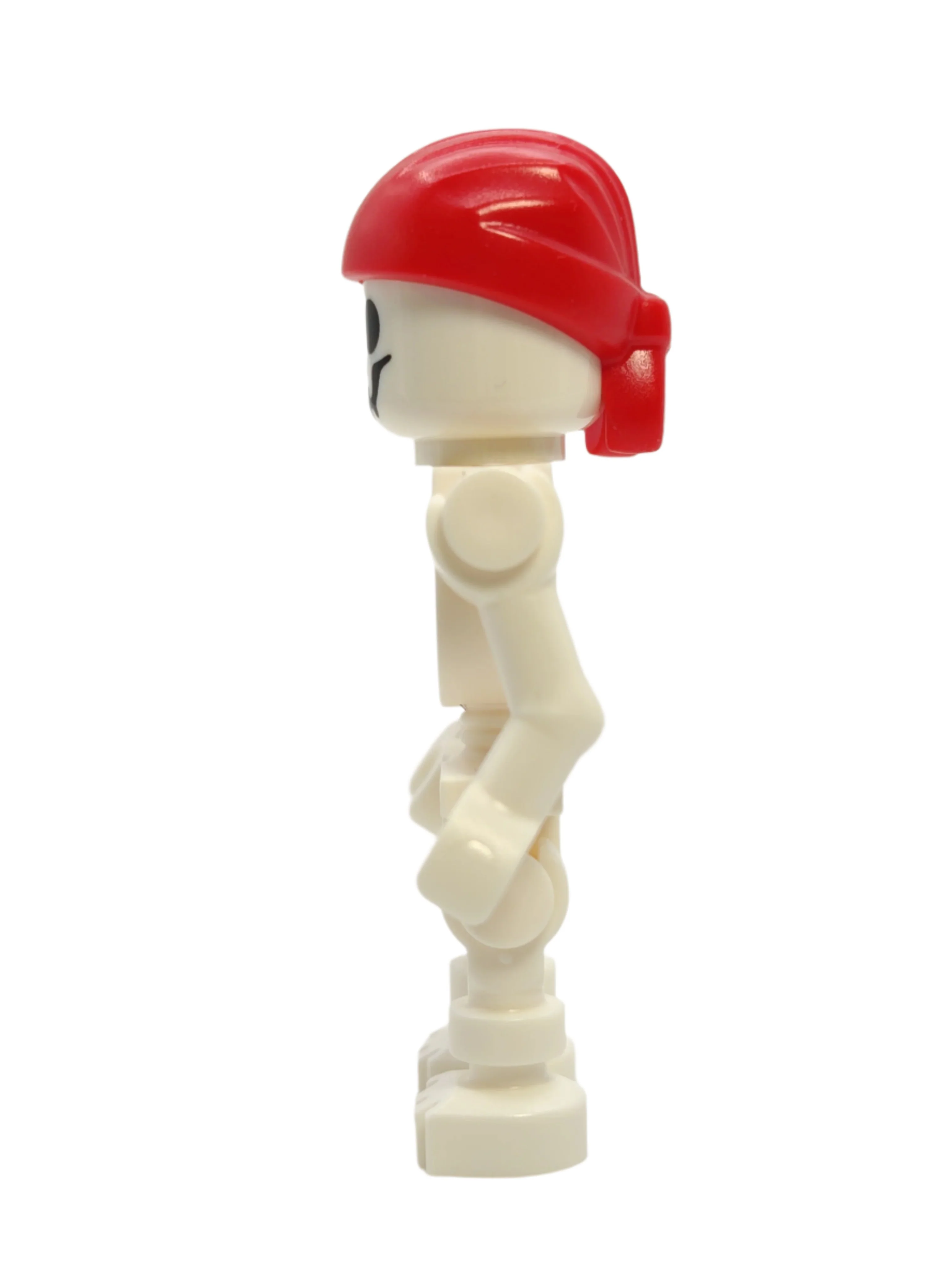 Skeleton - Standard Skull, Bent Arms Vertical Grip, Red Bandana with Double Tail in Back, pi195 - LEGO® Pirates IV - Image 2