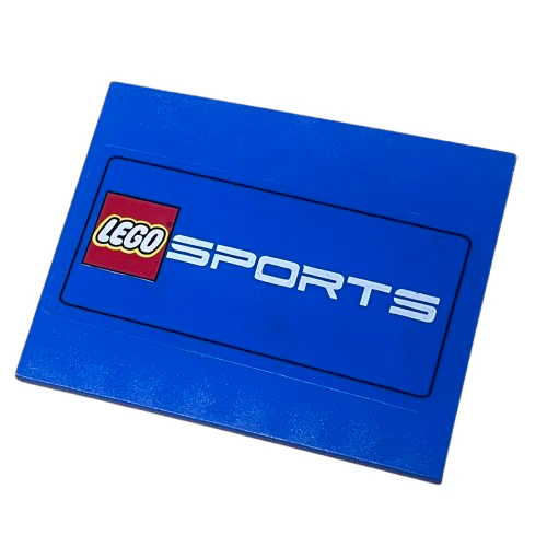 Slope 10 6 x 8 with LEGO Sports Logo Pattern (Sticker), Part# 4515pb006