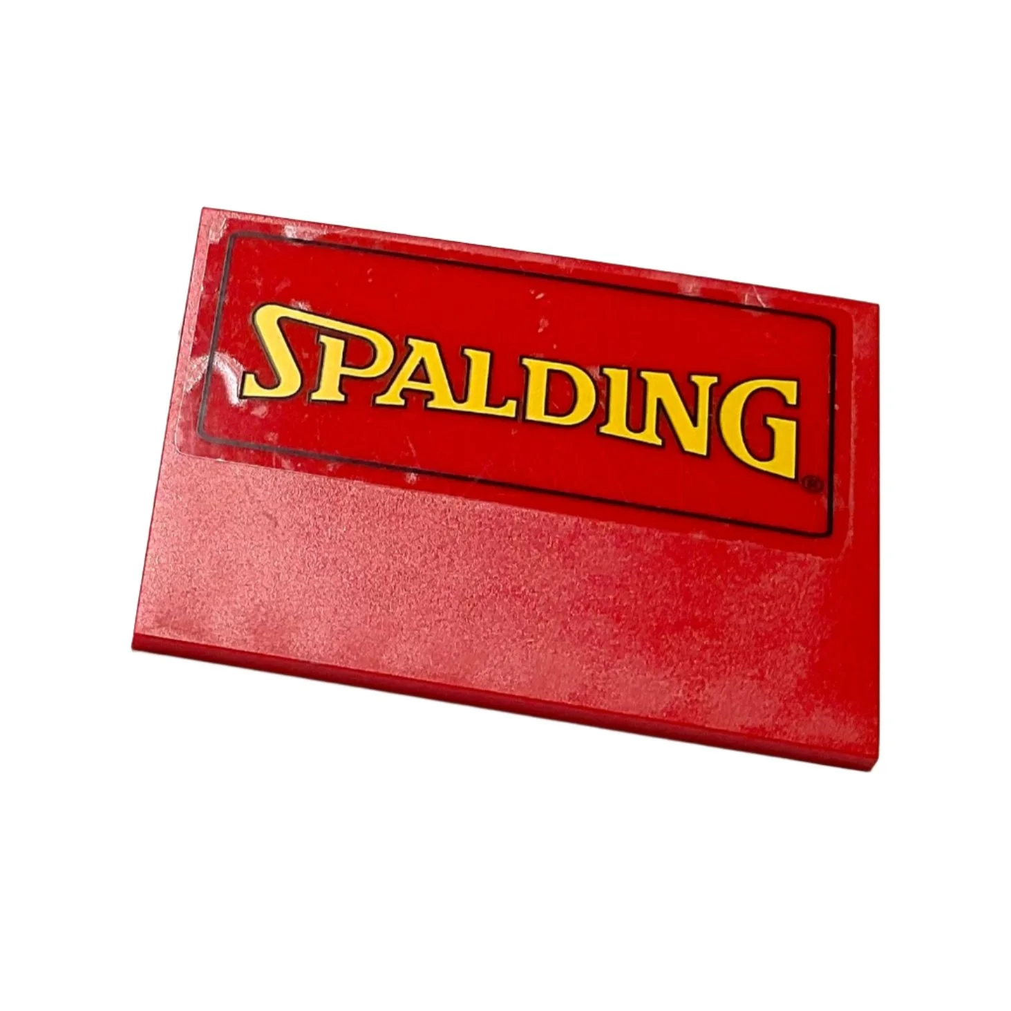 Slope 10 6 x 8 with Yellow Spalding Logo Pattern (Sticker), Part# 4515pb007