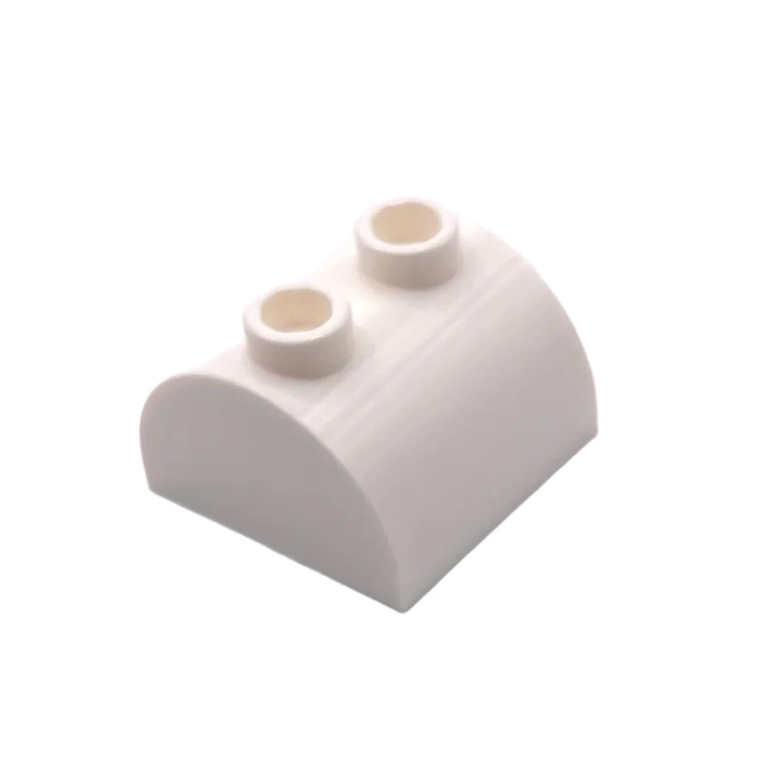 Slope, Curved 2x2 Double with 2 Hollow Studs, Part# 30165 - Image 2