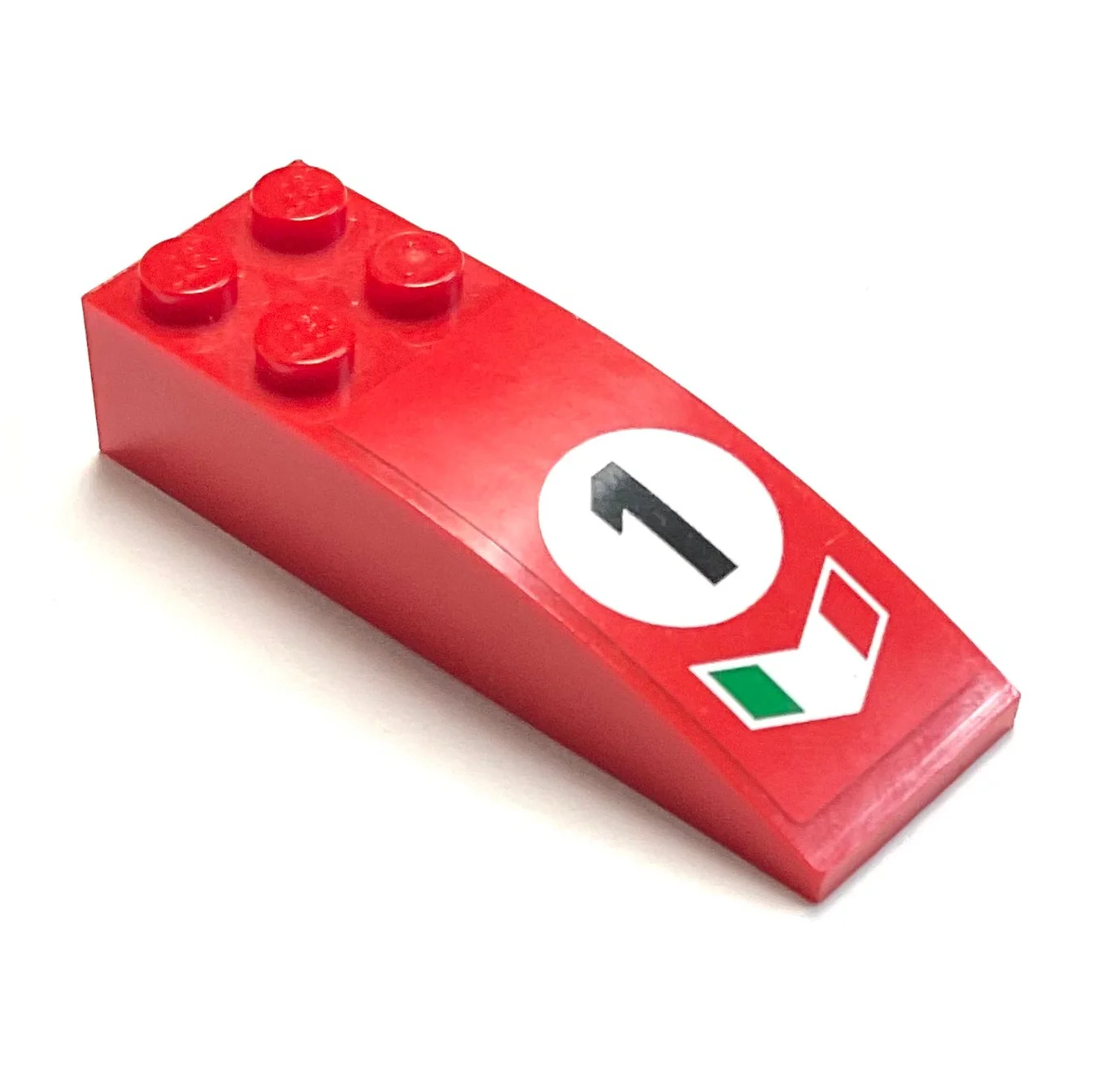Slope, Curved 6 x 2, Sticker from Cars 2 Francesco Bernoulli, Part# 44126pb057