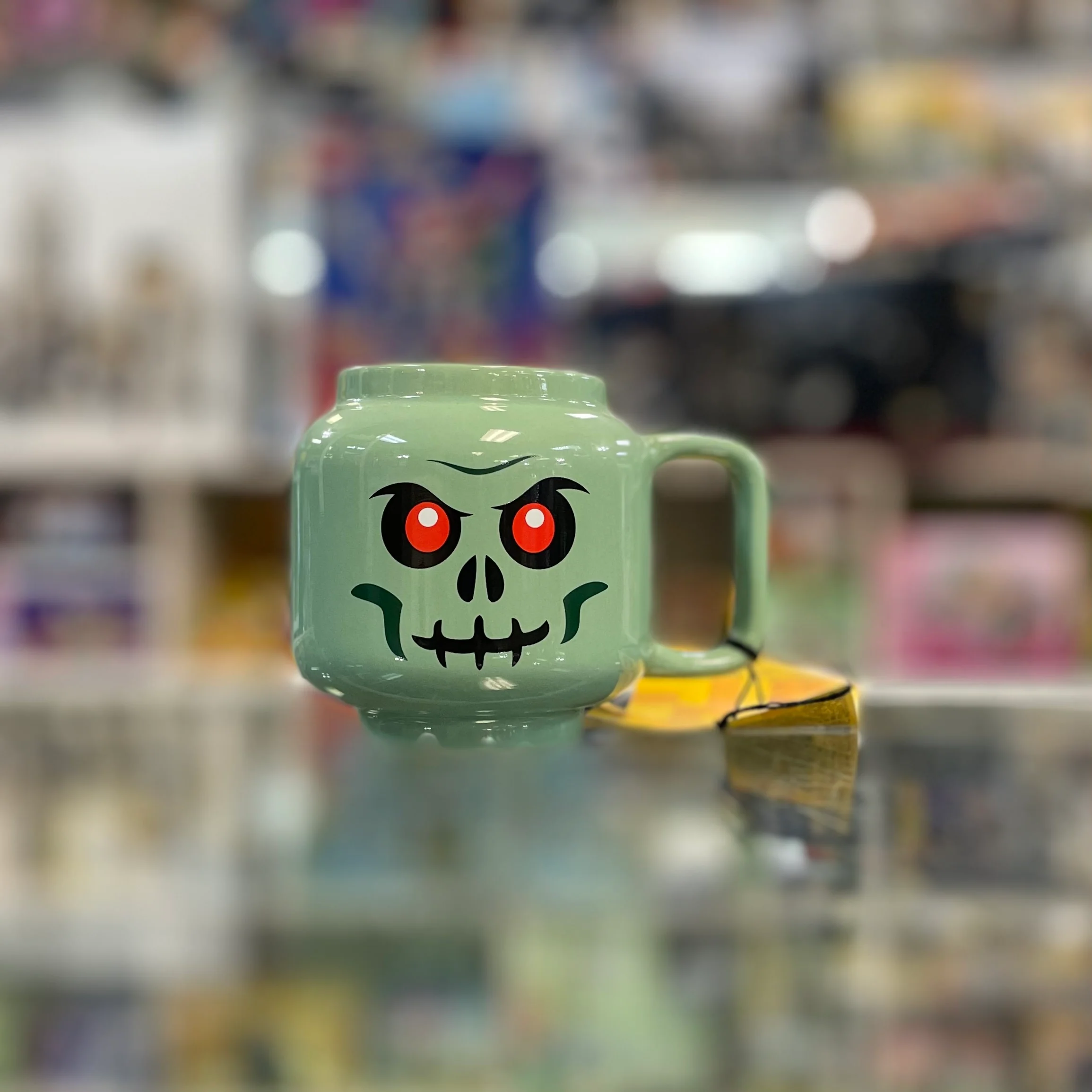 Small Skeleton Ceramic Mug – Green