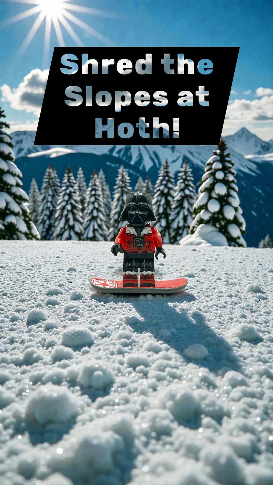 Snowboarding Vader Minifig - Image 3