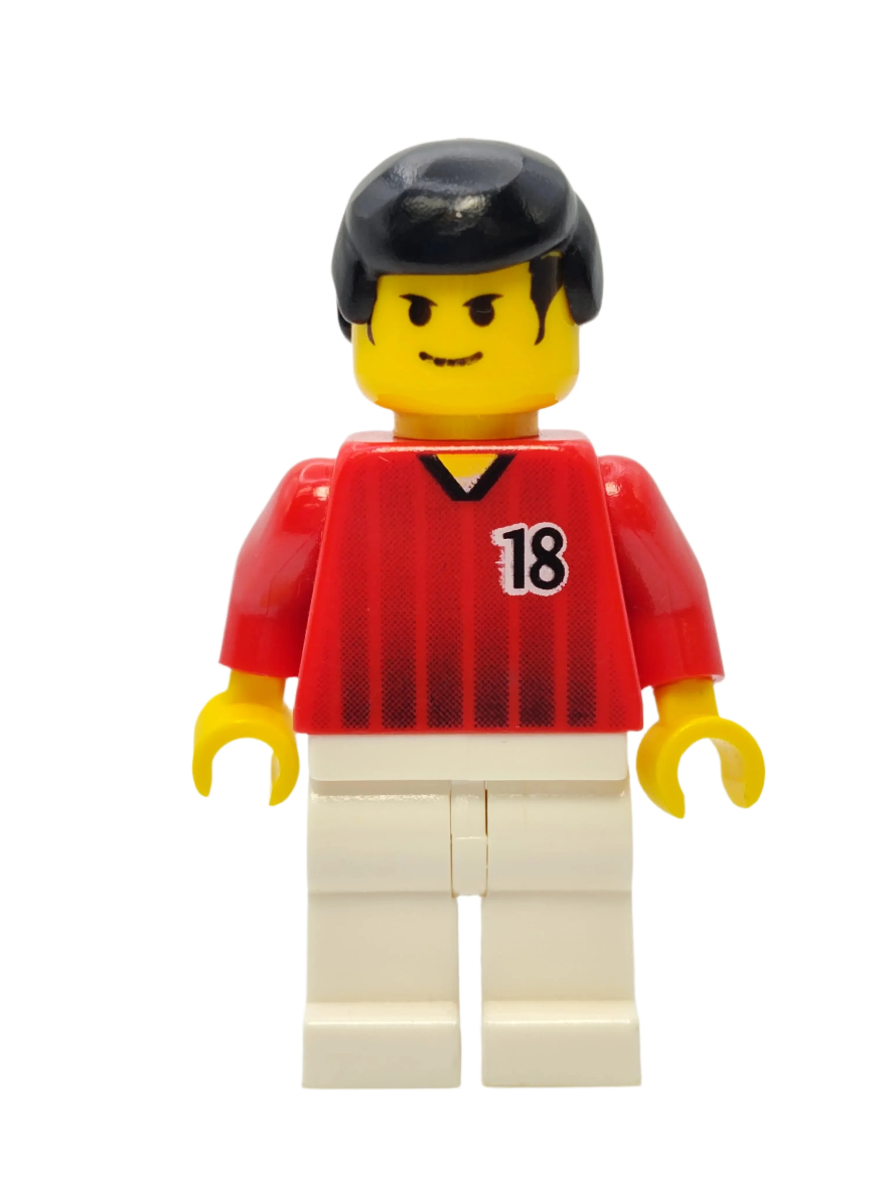 Soccer Player - Red and White Team with Number 18, soc091