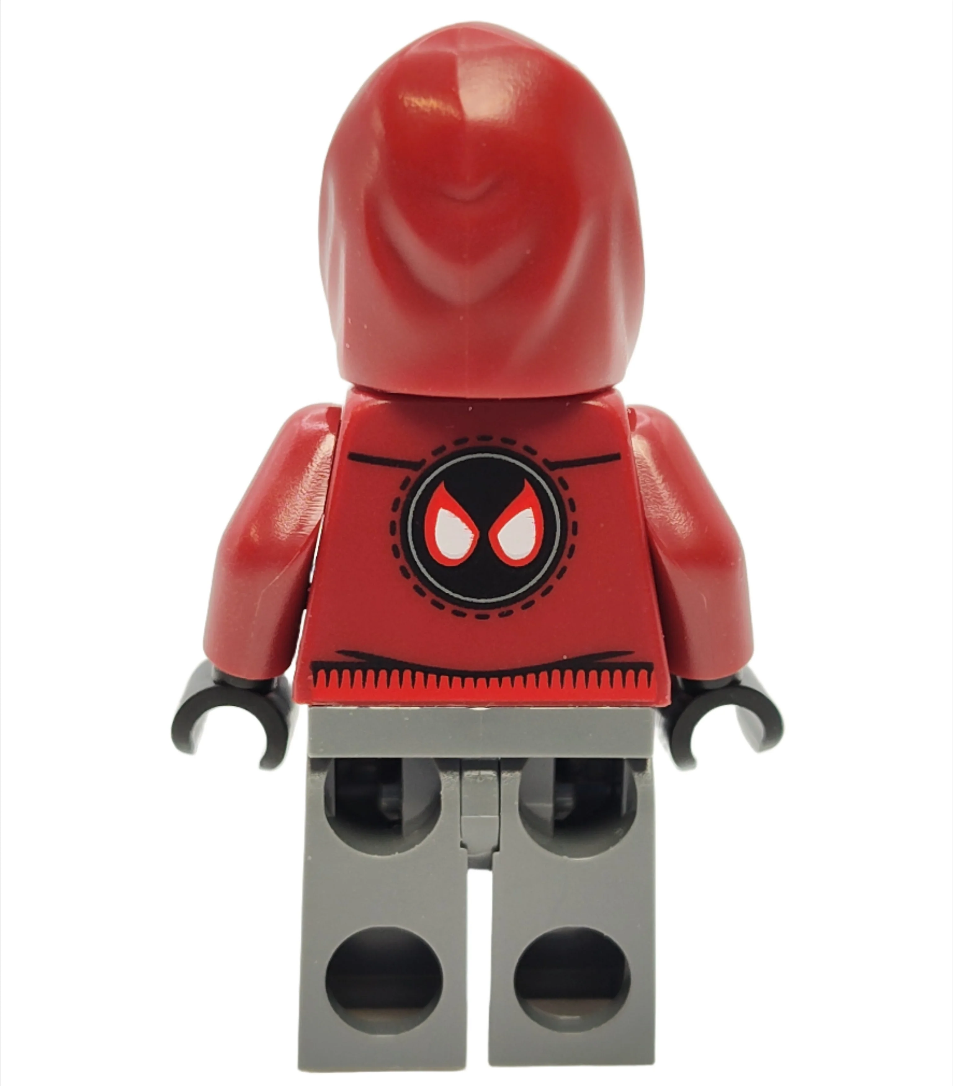 Spider-Man (Miles Morales) - Dark Red Hood, sh0943, LEGO® Marvel Minifigure - Image 3