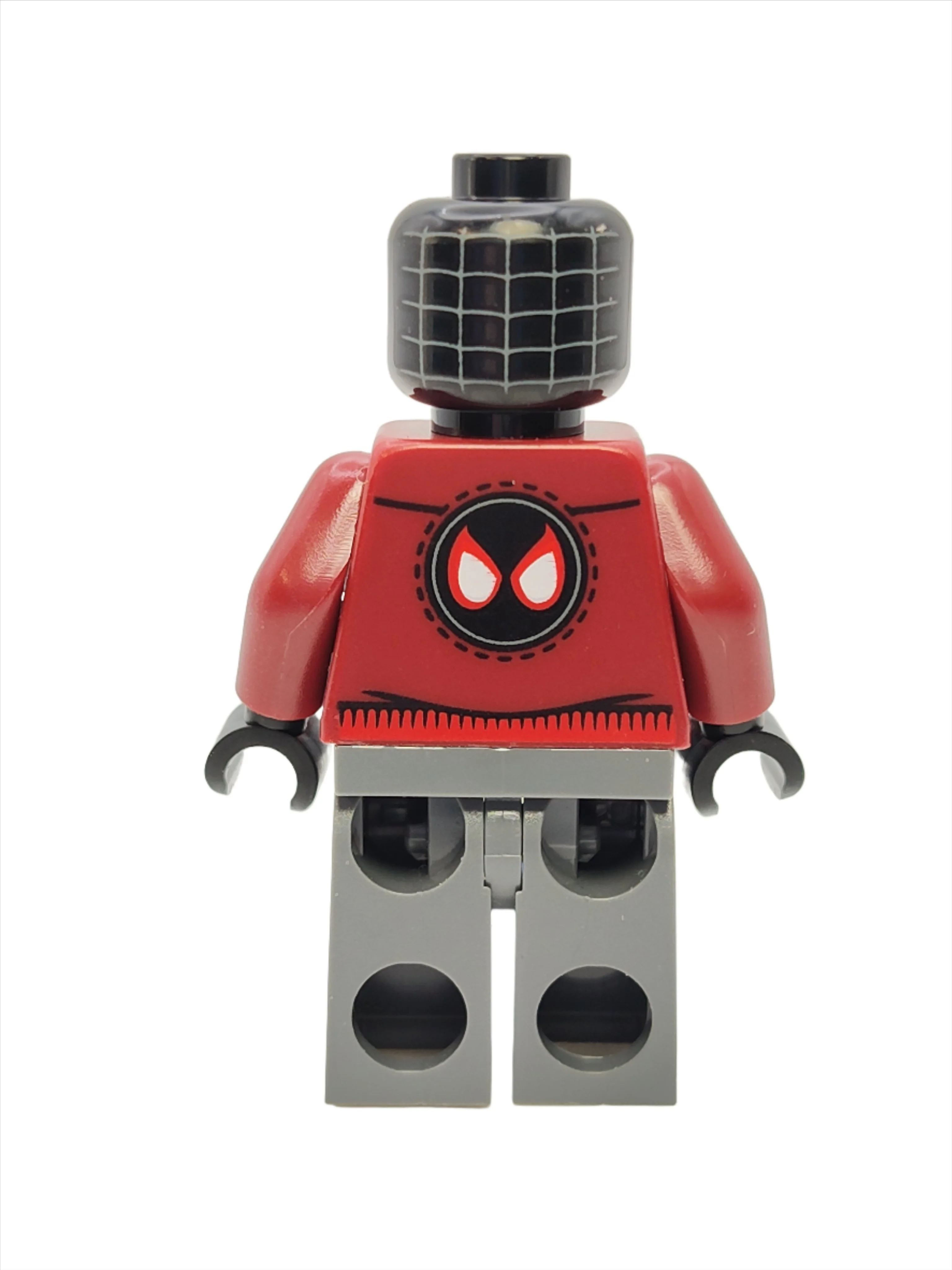 Spider-Man (Miles Morales) - Dark Red Hood, sh0943, LEGO® Marvel Minifigure - Image 4