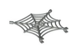 Spider Web Flat with Hollow Stud and Clips, Part# 30240 - Image 3