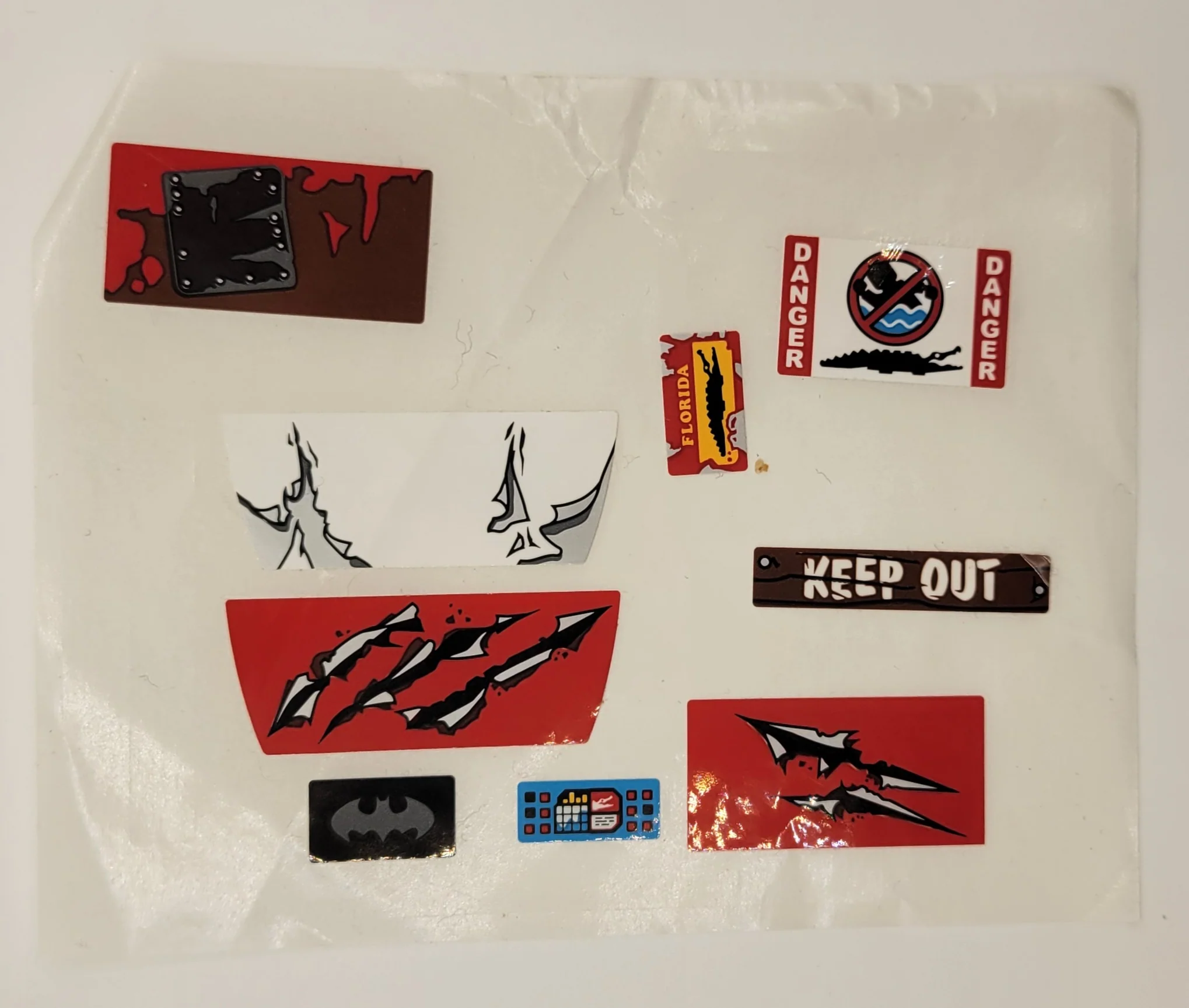 Sticker Sheet for Set Killer Croc Tail-Gator, 70907 - (30823/6177706), Part# 70907stk01 - Image 3