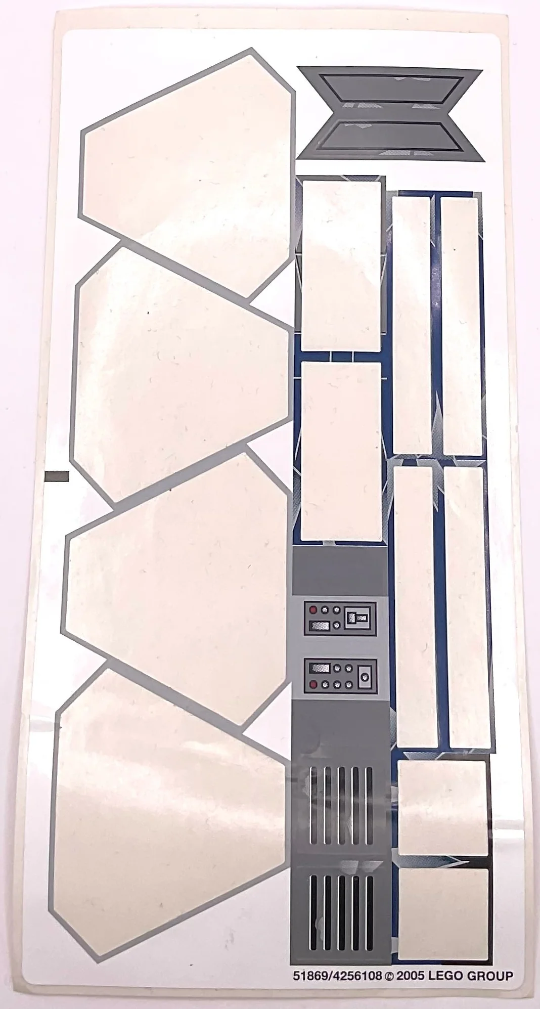 Sticker Sheet for Set Jedi Starfighter & Vulture Droid, 7256 - (51869/4256108), Part# 7256stk01