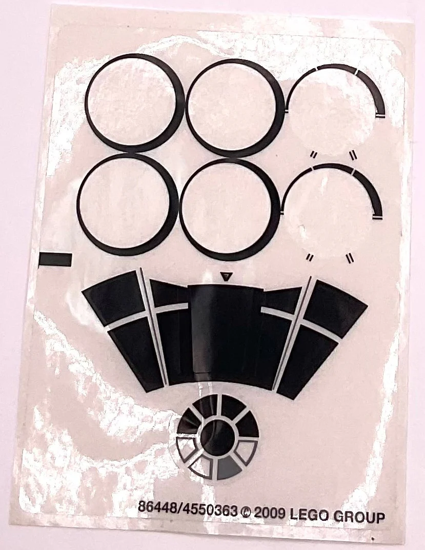 Sticker Sheet for Set Midi-Scale Millennium Falcon, 7778 - (86448/4550363), Part# 7778stk01 - Image 3