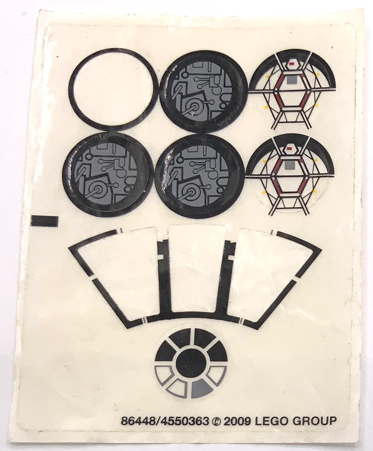 Sticker Sheet for Set Midi-Scale Millennium Falcon, 7778 - (86448/4550363), Part# 7778stk01 - Image 4