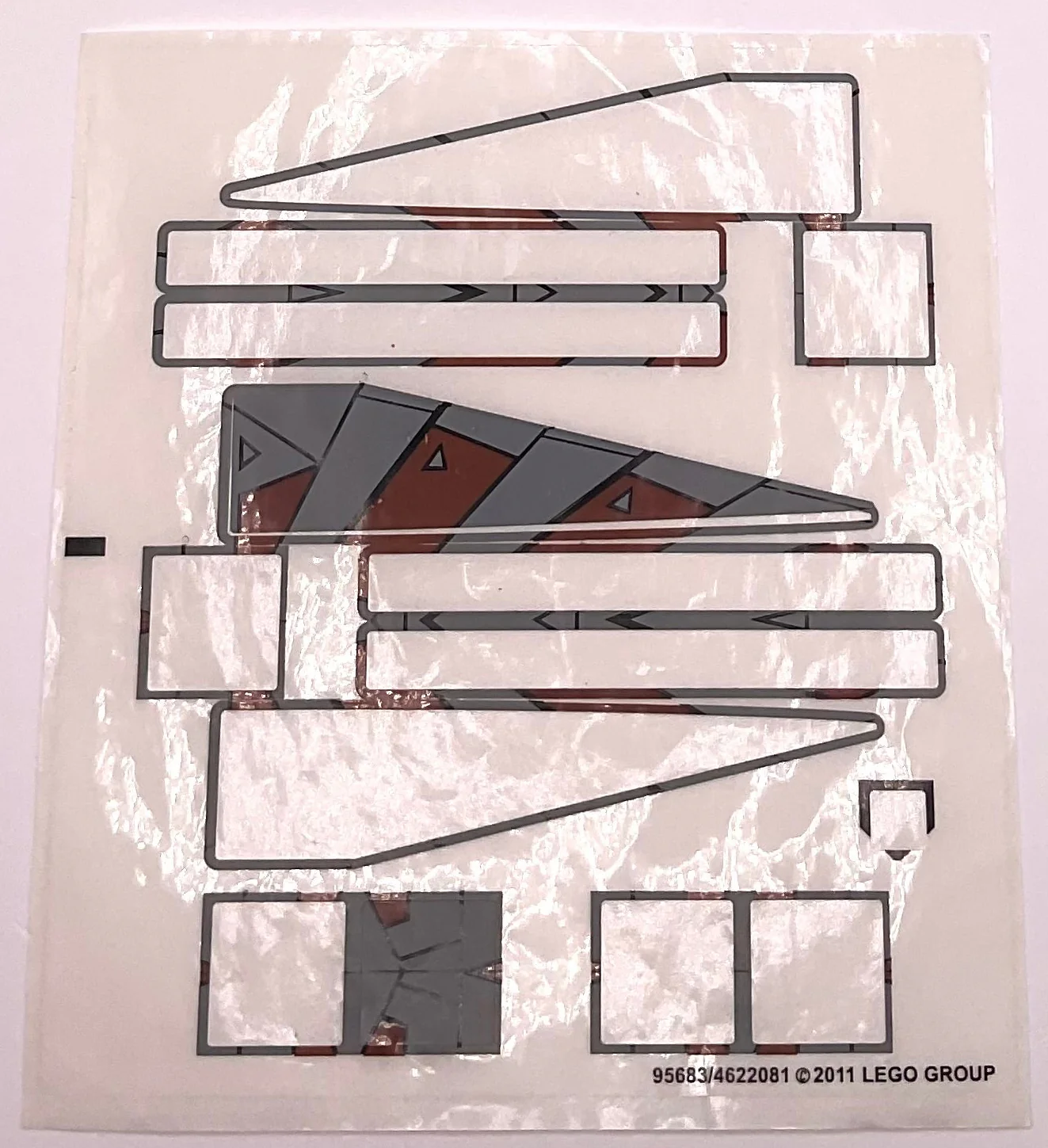 Sticker Sheet for Set Sith Nightspeeder, 7957 - (95683/4622081), Part# 7957stk01 - Image 2