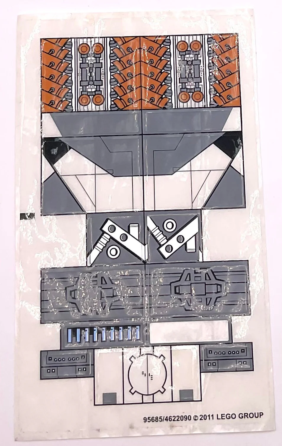 Sticker Sheet for Set Darth Maul's Sith Infiltrator, 7961 - (95685/4622090), Part# 7961stk01 - Image 2
