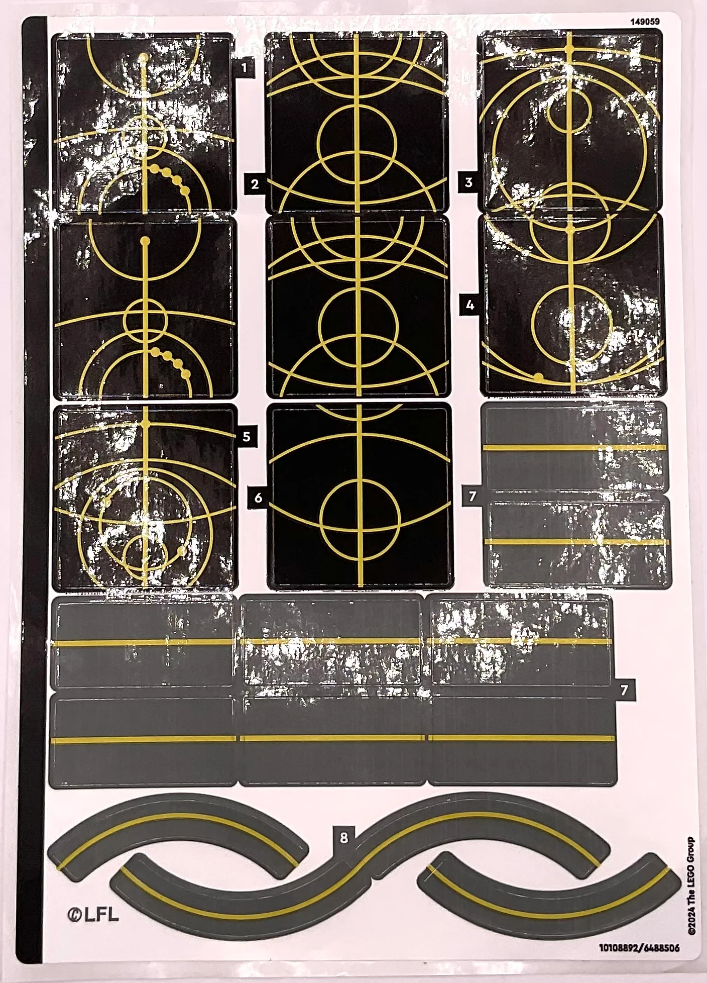 Sticker Sheet for Set Ahsoka Tano's Duel on Peridea, 75385-1 - (10108892/6488506), Part# 75385stk01