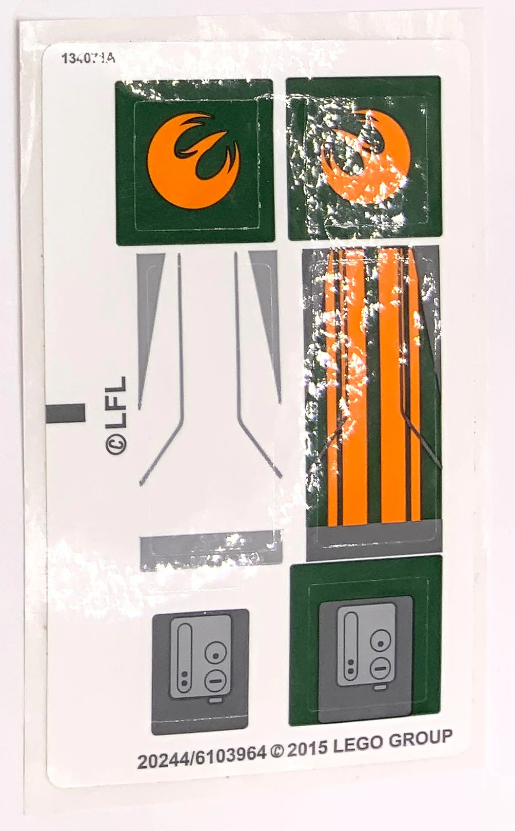 Sticker Sheet for Set Ezra's Speeder Bike, North American Version, 75090 - (20244/6103964), Part# 75090stk01b