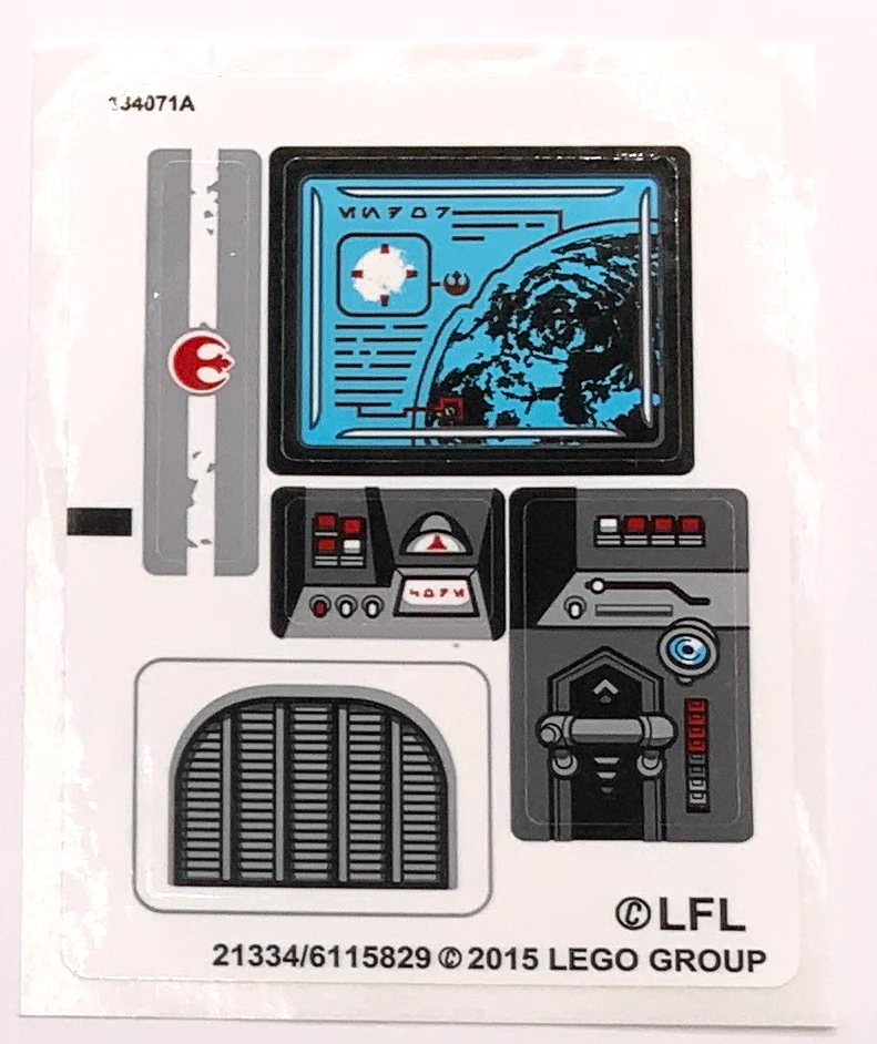 Sticker Sheet for Set Imperial Shuttle Tydirium, North American Version, 75094 - (21334/6115829), Part# 75094stk01b