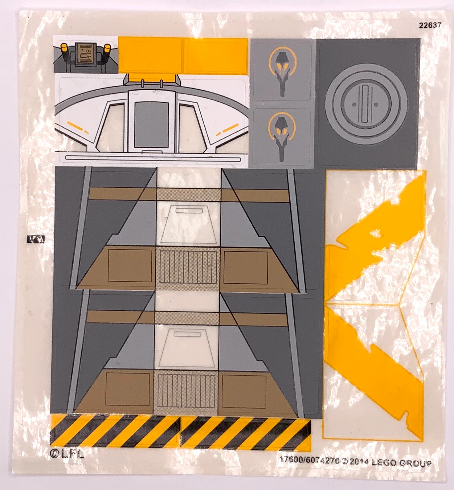 Sticker Sheet for Set The Ghost, 75053 - (17600/6074270), Part# 75053stk01