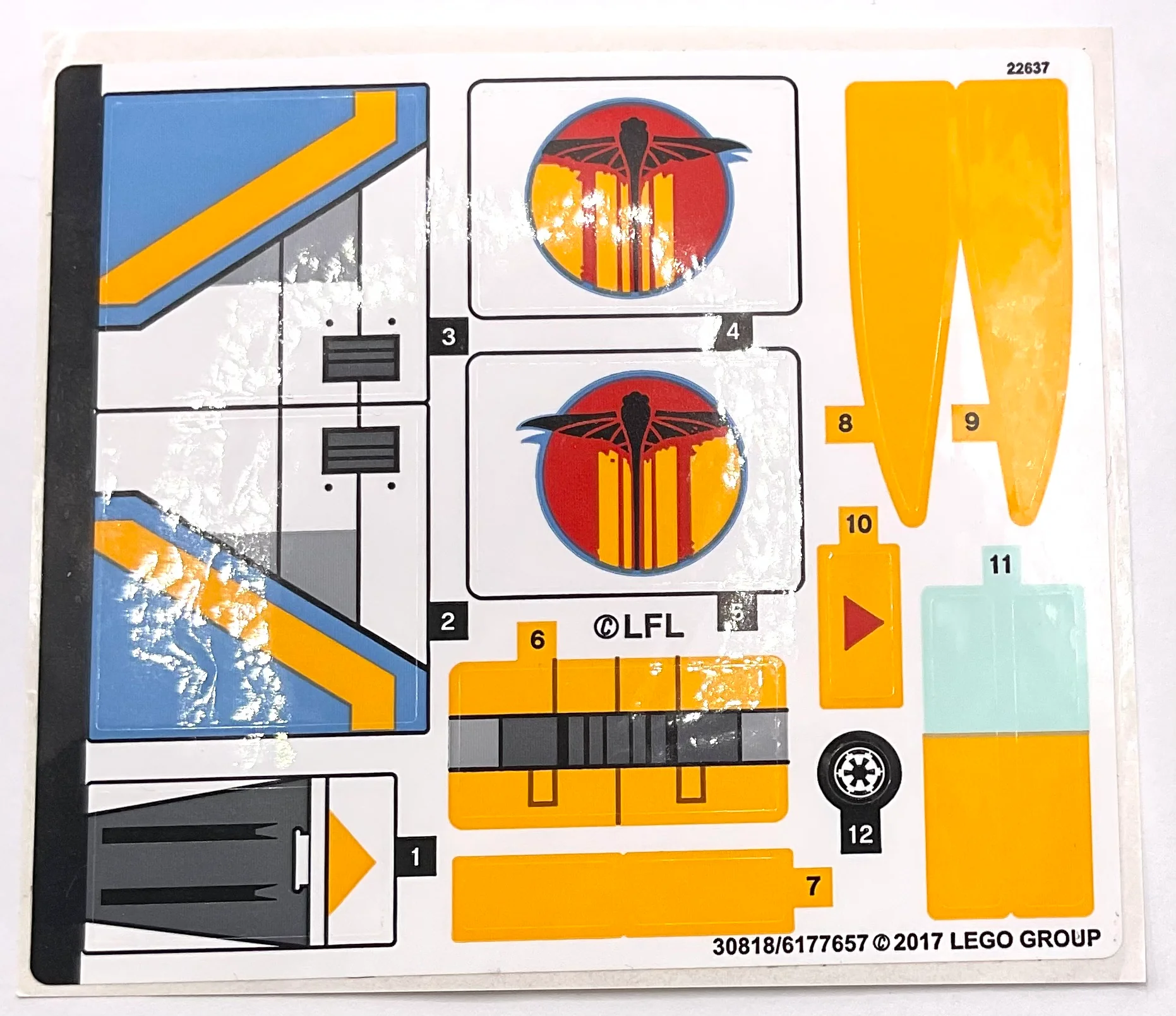Sticker Sheet for Set The Phantom, 75170 - (30818/6177657), Part# 75170stk01