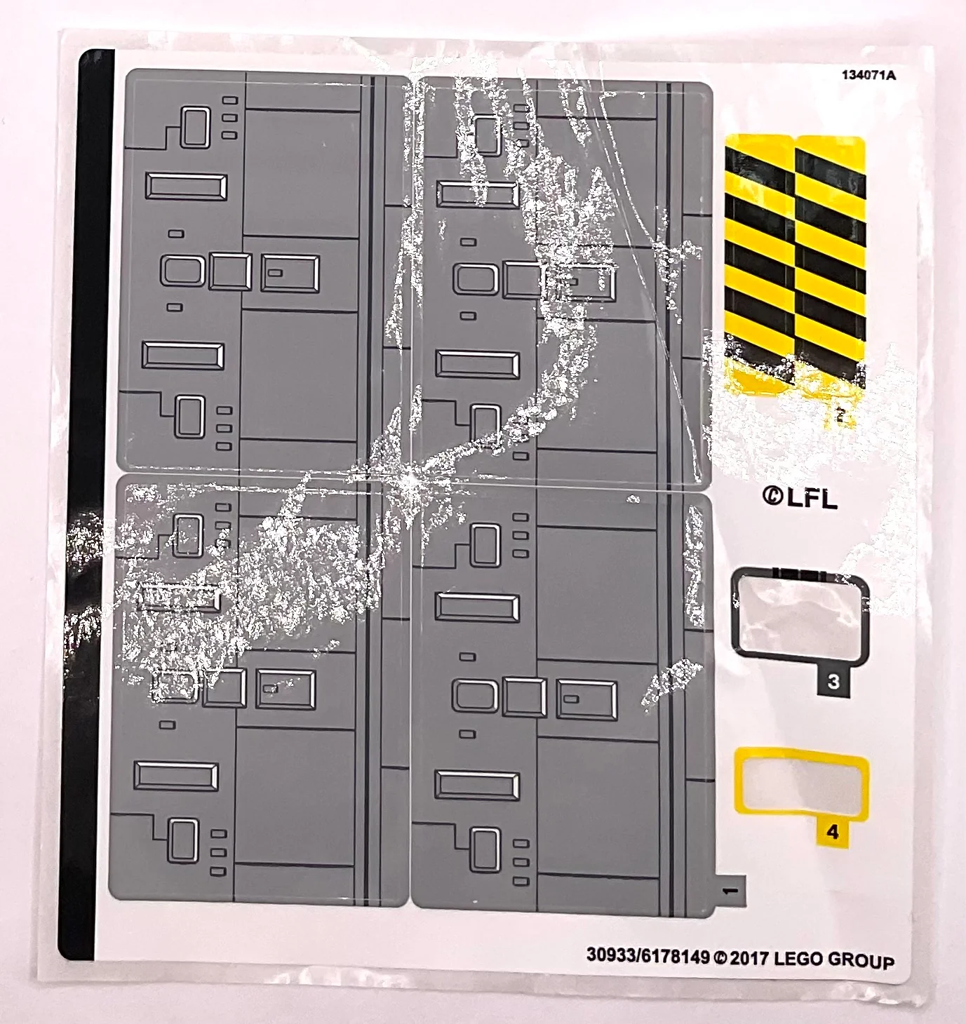 Sticker Sheet for Set Y-Wing Starfighter, International Version, 75172 - (30933/6178149), Part# 75172stk01a - Image 2
