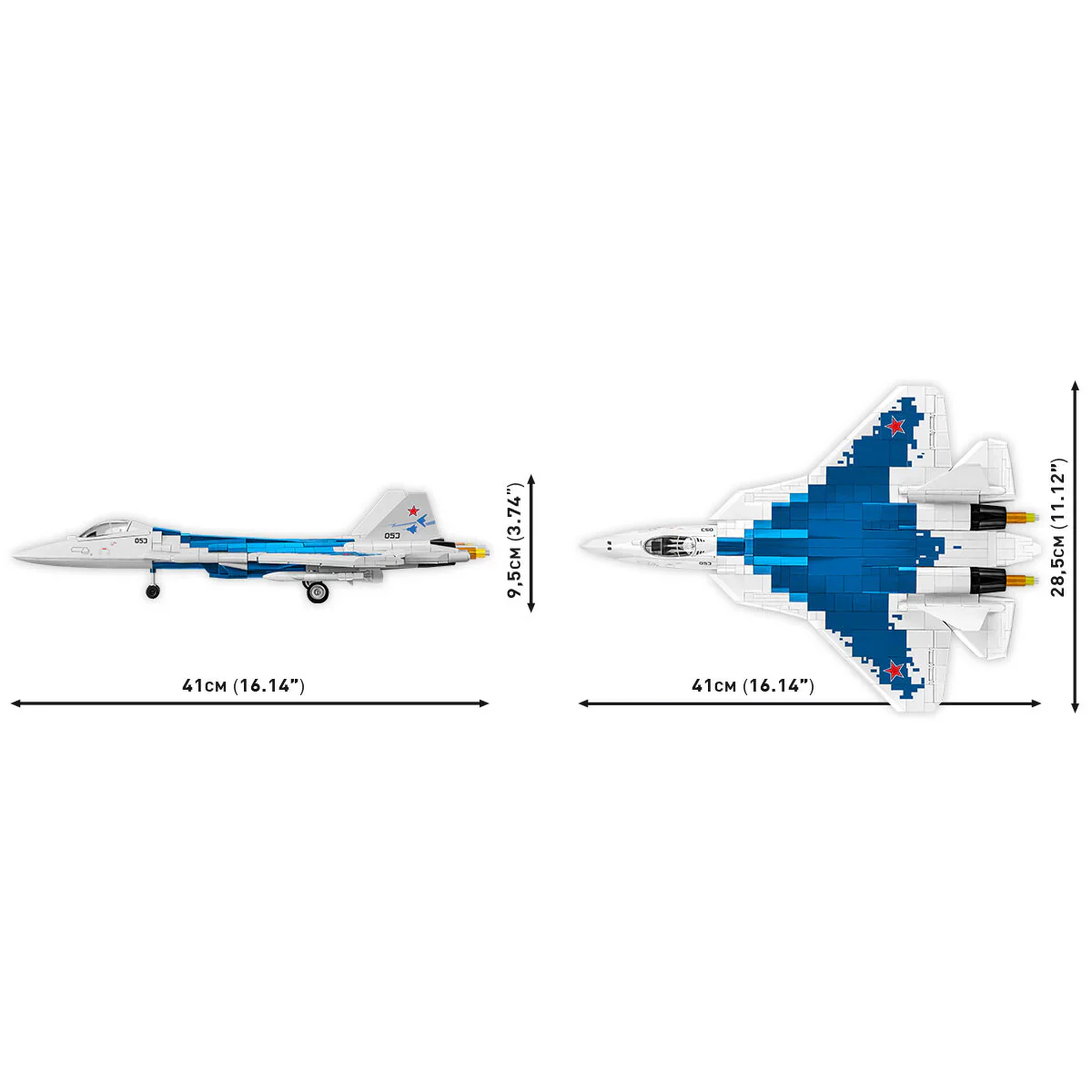 Su-57 FELON Fighter: COBI Set #5909 - Image 5