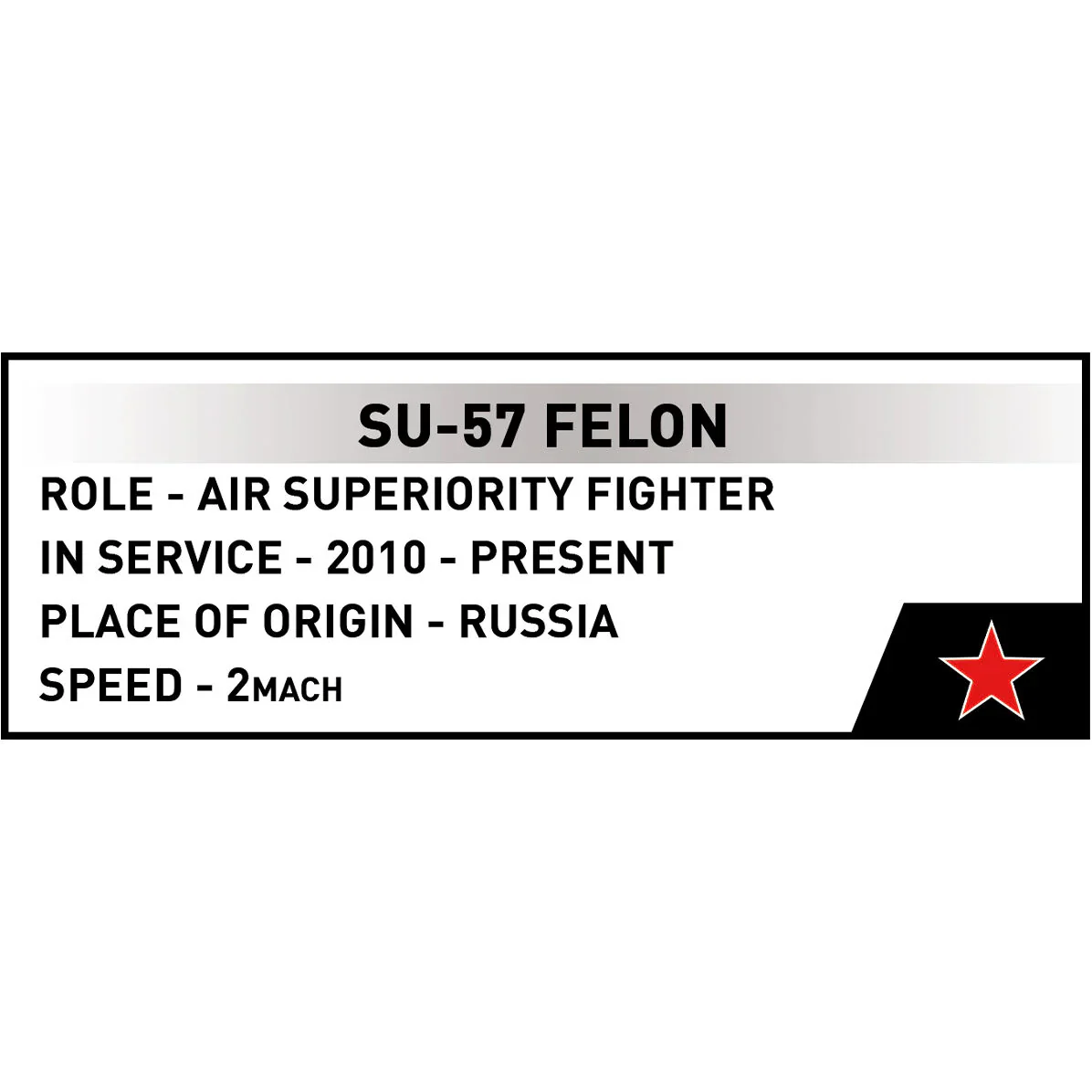 Su-57 FELON Fighter: COBI Set #5909 - Image 8