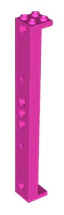 Support 2x2x13 with 5 Pin Holes, Part# 91176 - Image 2