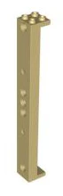 Support 2x2x13 with 5 Pin Holes, Part# 91176 - Image 3