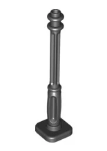 Support 2x2x7 Lamp Post with 4 Base Flutes, Part# 11062