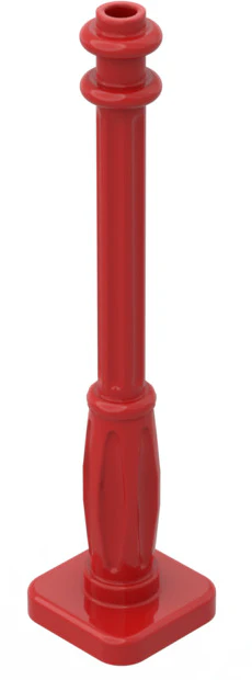 Support 2x2x7 Lamp Post with 6 Base Flutes, Part# 2039 - Image 3