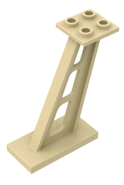 Support 2x4x5 Stanchion Inclined (5mm Wide Posts), Part# 4476b - Image 7