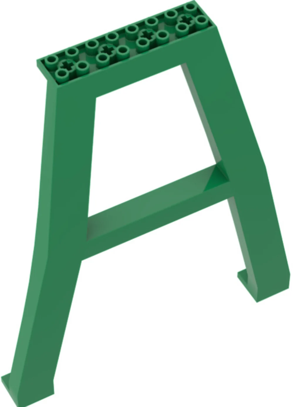 Support Crane Stand Double - No Studs with Axle Holes on Top, Part# 92086