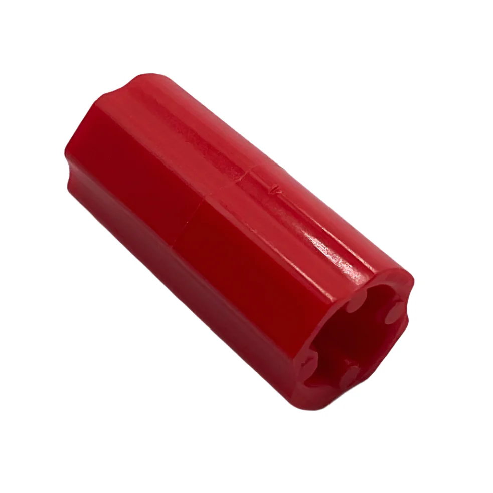Technic, Axle Connector 2L (Smooth with x Hole + Orientation), Part# 6538c - Image 4