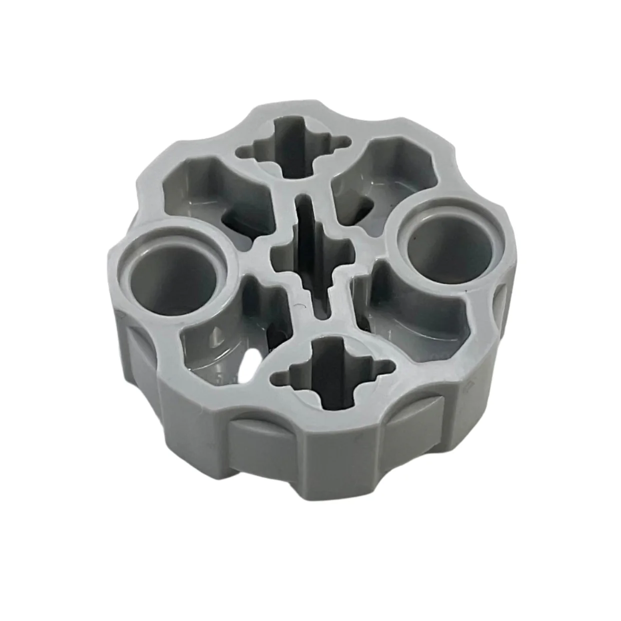 Technic Axle Connector Block Round with 2 Pin Holes and 3 Axle Holes (Hero Factory Weapon Barrel), Part# 98585 - Image 2