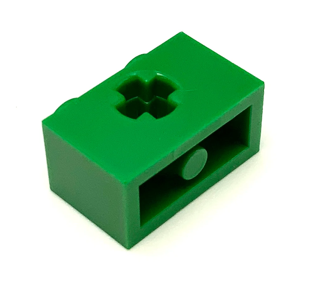 Technic, Brick 1x2 with Axle Hole, Part# 32064 - Image 3