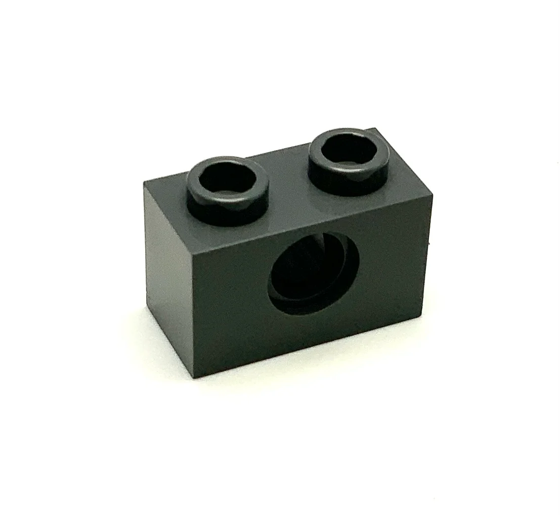 Technic, Brick 1x2 with Hole, Part# 3700 - Image 2