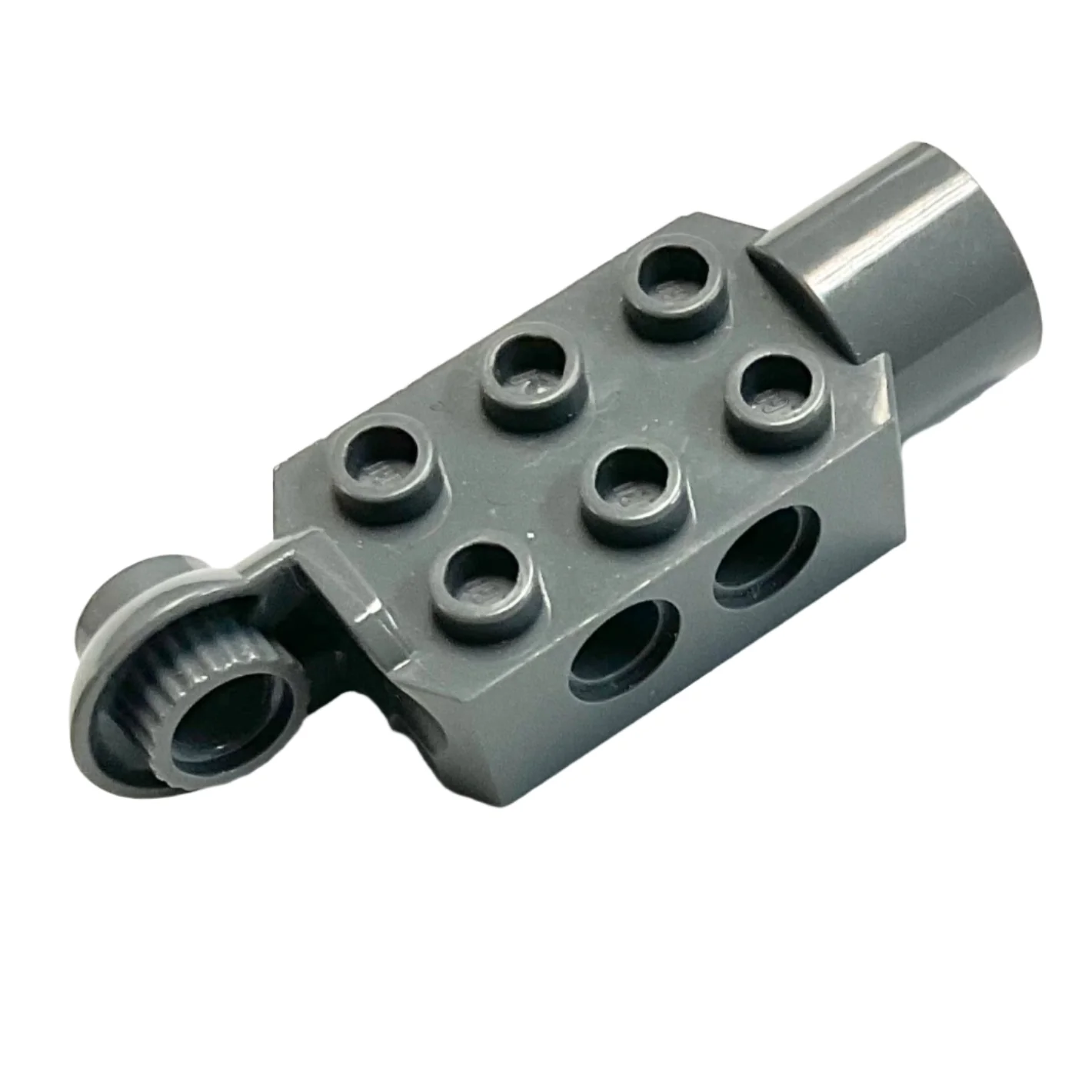 Technic, Brick Modified 2 x 3 with Pin Holes, Rotation Joint Ball Half Vertical, and Rotation Joint Socket, Part# 47432