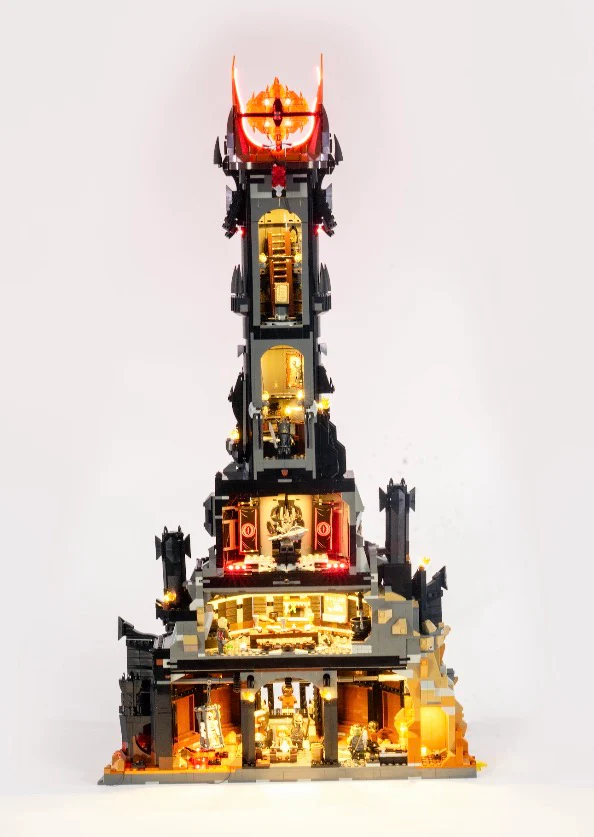 The Lord of the Rings Barad-dur 10333 Custom Lighting Kit for LEGO® Set - Image 3