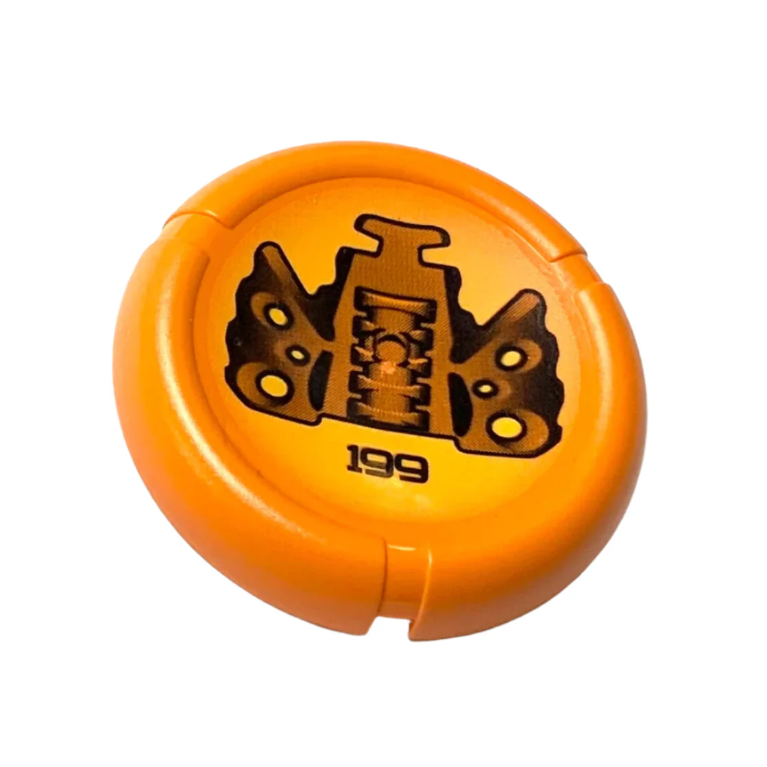 Throwing Disk with Bionicle Kanoka 199 Disk of Time Pattern, Part# 32171pb073