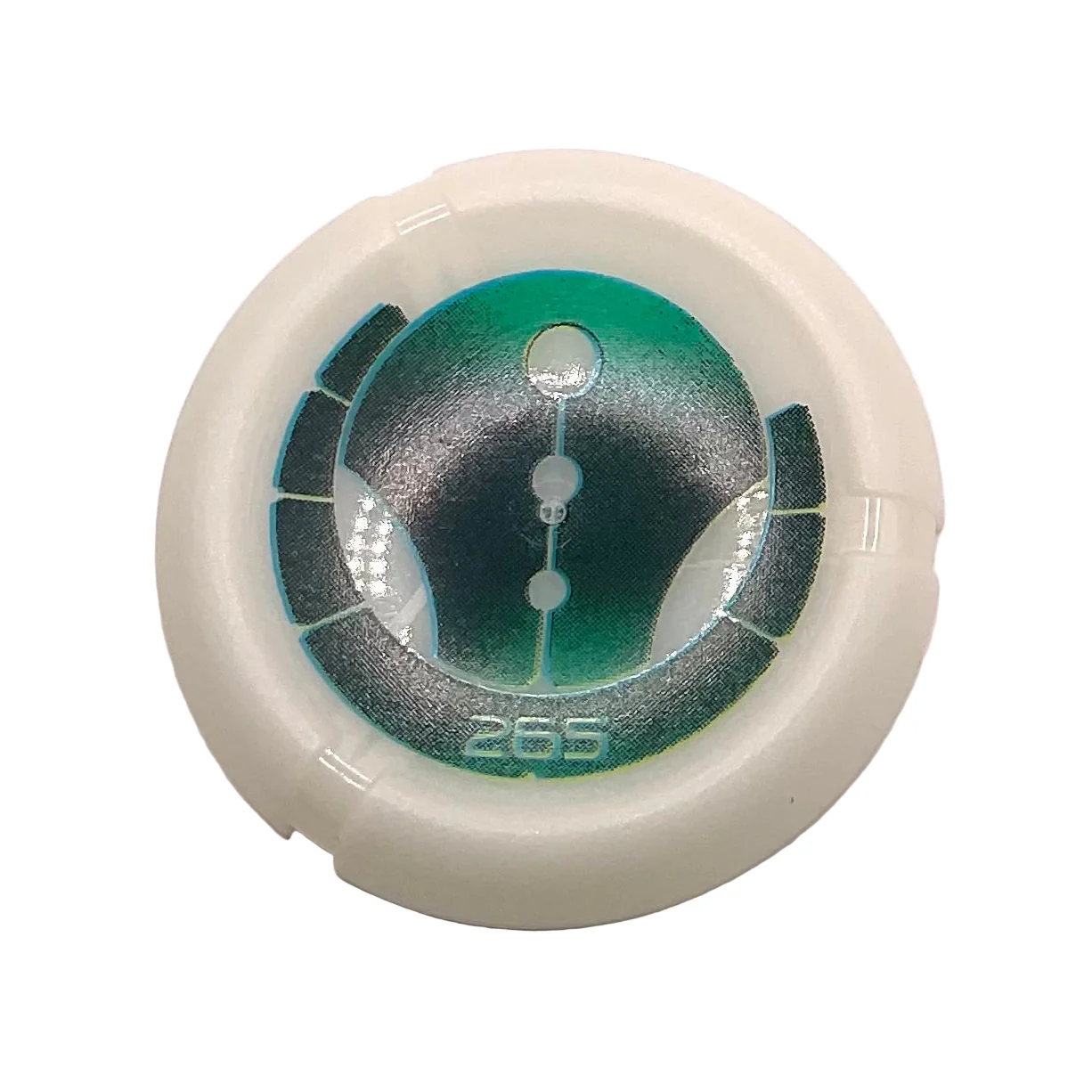 Throwing Disk with Bionicle Kanoka 265 Ga-Metru Pattern, Part# 32171pb079