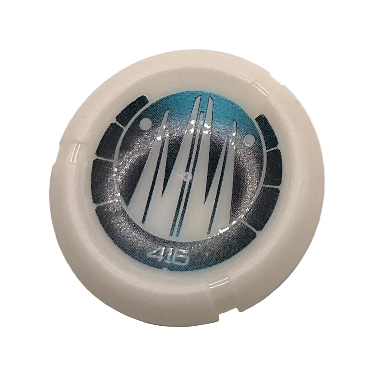 Throwing Disk with Bionicle Kanoka 416 Ko-Metru Pattern, Part# 32171pb091