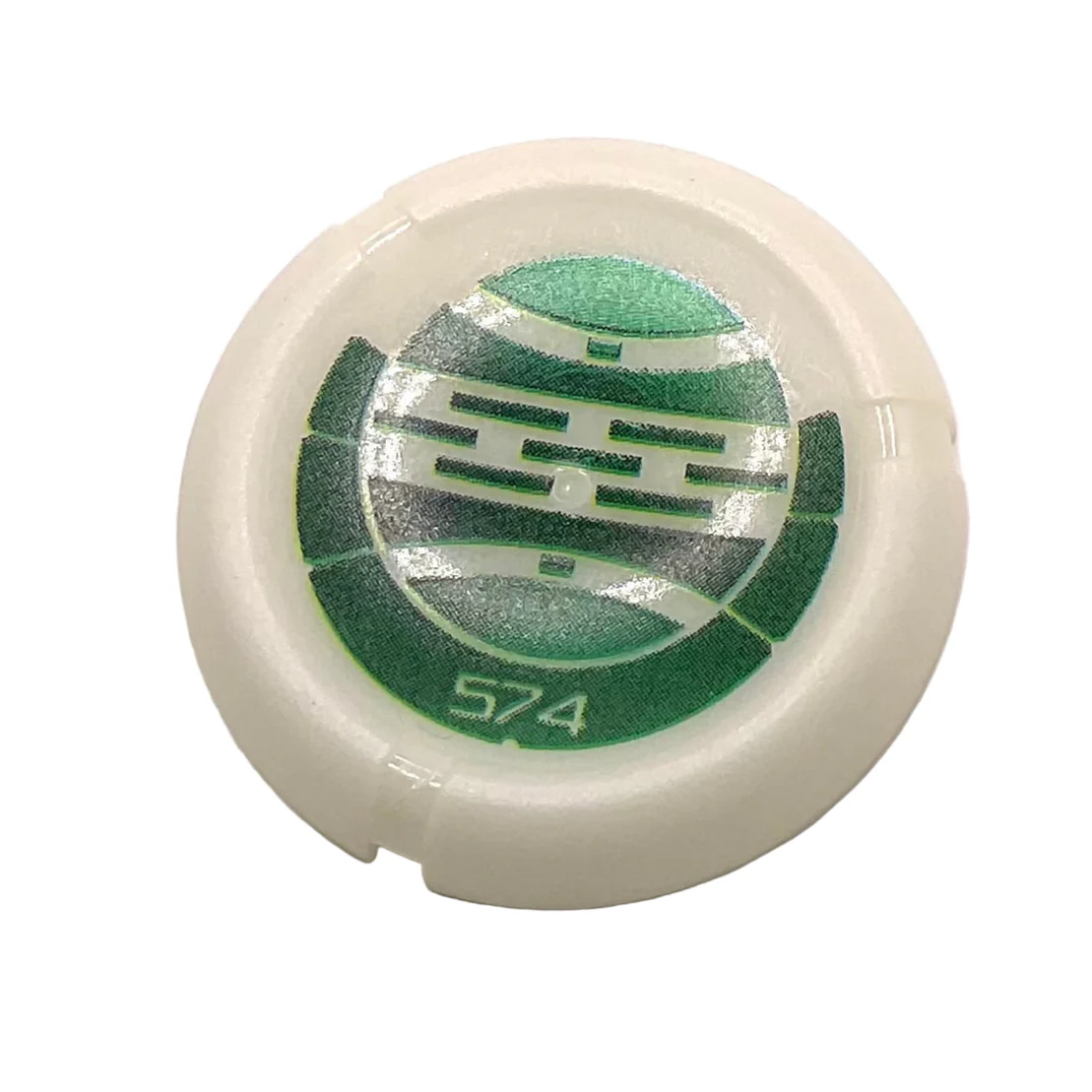 Throwing Disk with Bionicle Kanoka 574 Le-Metru Pattern, Part# 32171pb105