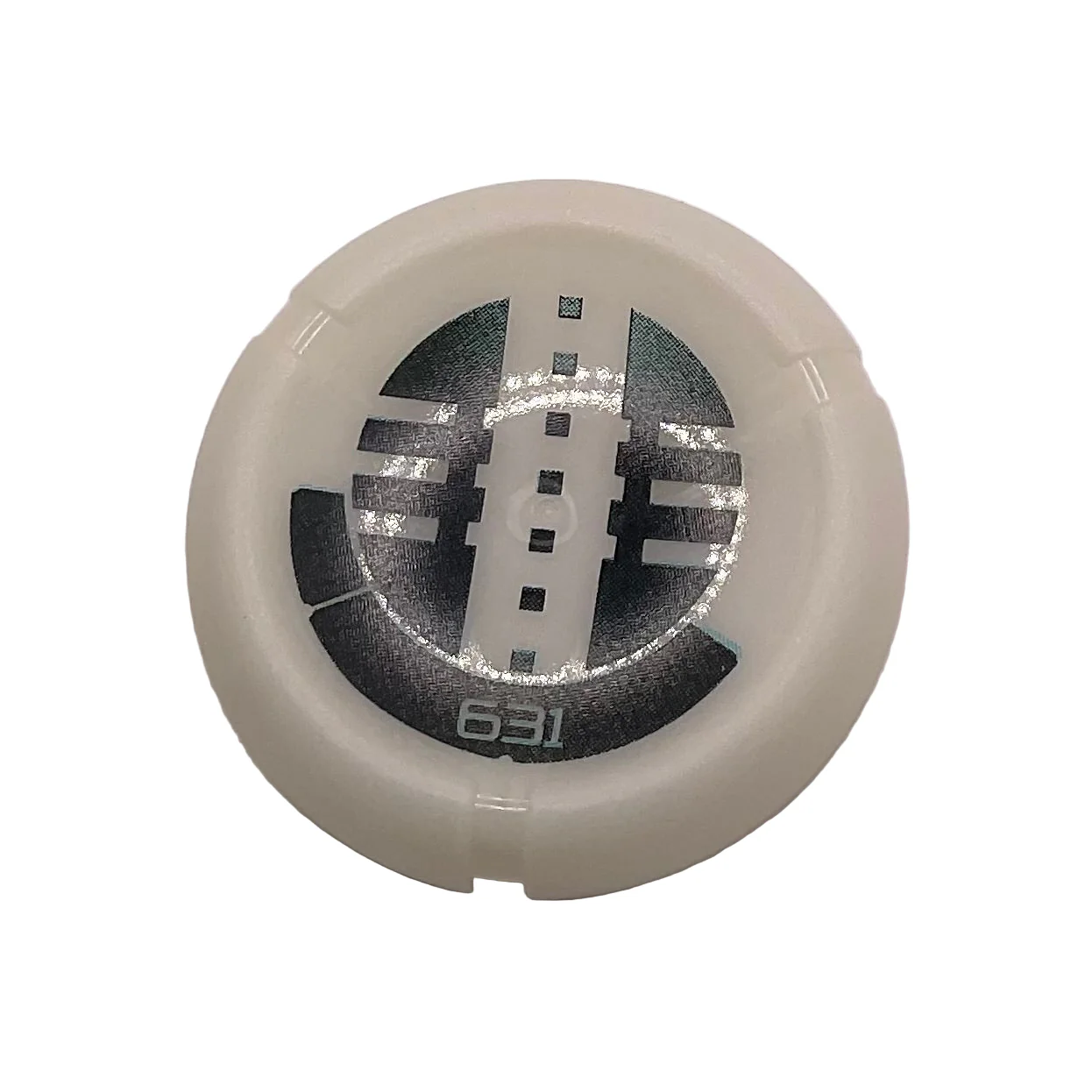 Throwing Disk with Bionicle Kanoka 631 Onu-Metru Pattern, Part# 32171pb108
