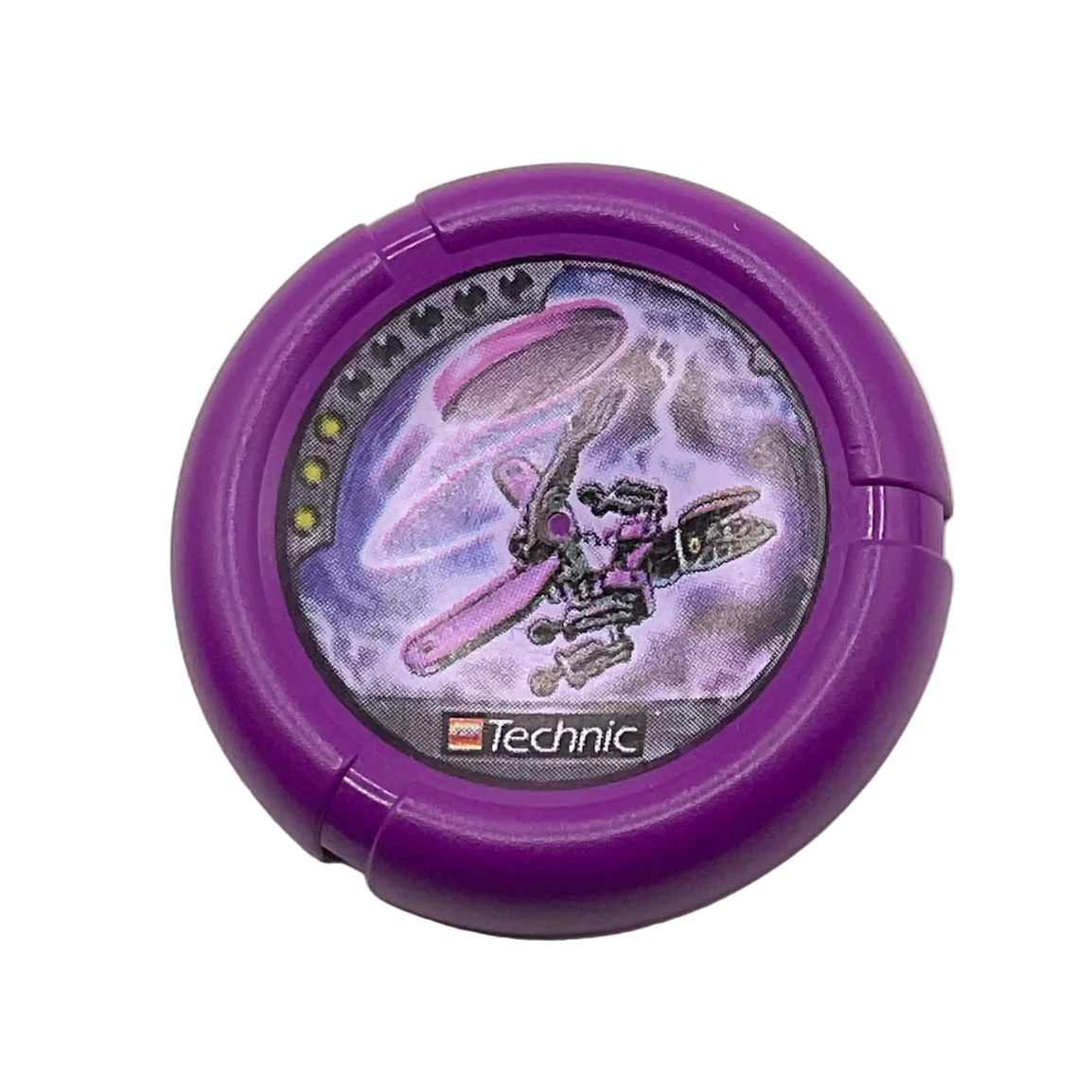 Throwing Disk with Throwbot Electro / Slizer Energy 3 Pips, Logo, and Robot Throwing Disk Pattern, Part# 32171pb050