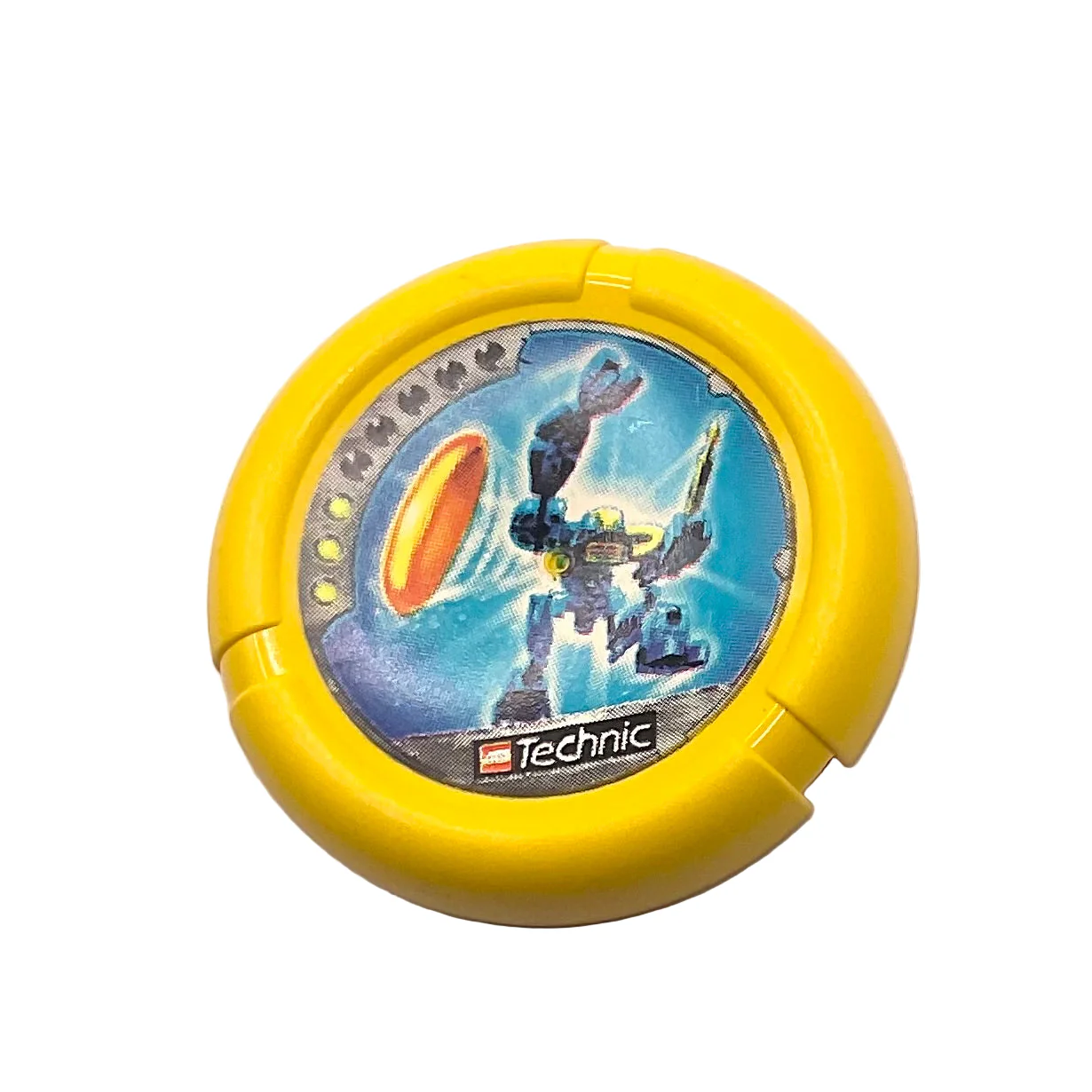 Throwing Disk with Throwbot Scuba / Slizer 3 Pips, Logo, and Robot Throwing Disk Pattern, Part# 32171pb026
