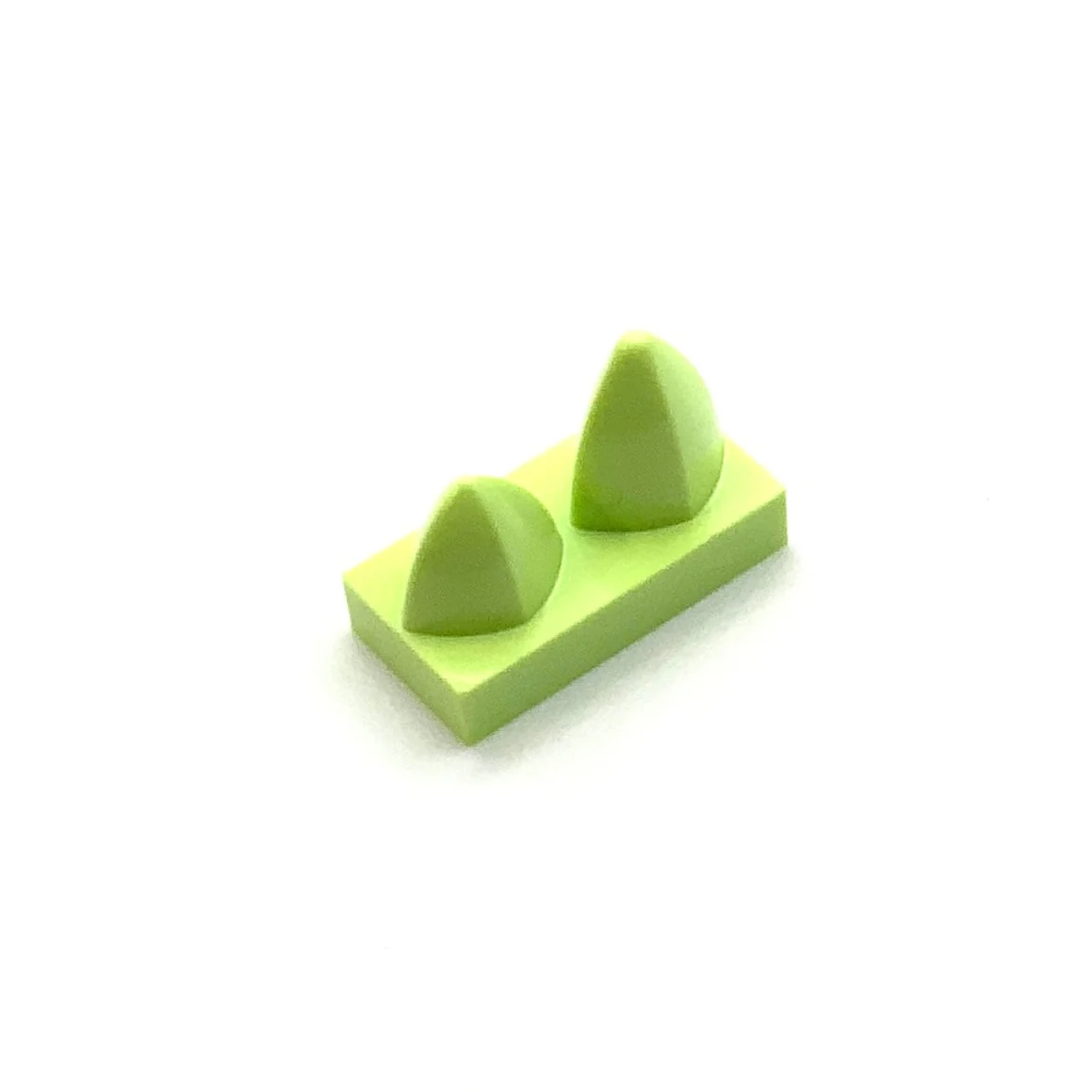 Tile Modified 1x2 with 2 Teeth Vertical, Part# 15209 - Image 2