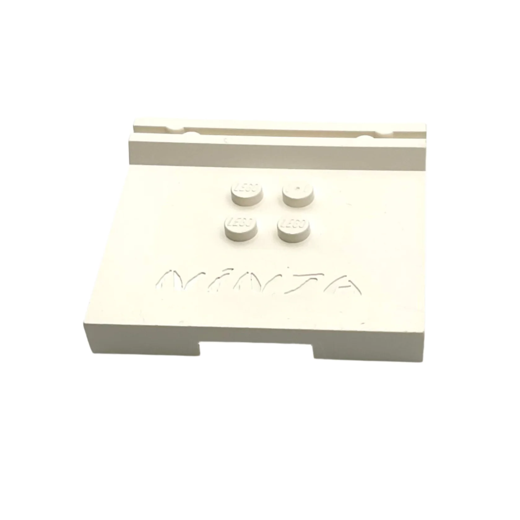 Tile, Modified 6 x 6 x 2/3 with 4 Studs and Debossed Ninja Logo, Part# 30569
