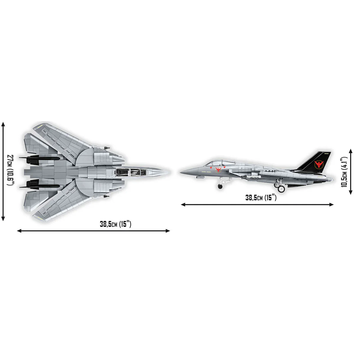 TOP GUN Grumman F-14 Tomcat Fighter: COBI Set #5920 - Image 5