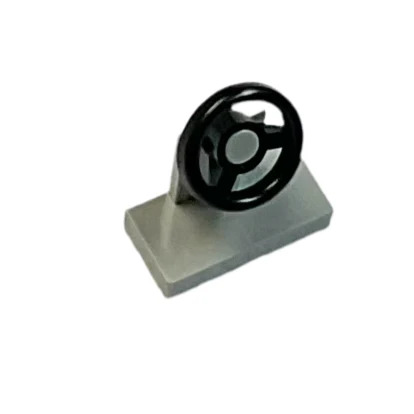 Vehicle, Steering Stand 1 x 2 with Black Steering Wheel, Part# 3829c01 - Image 3