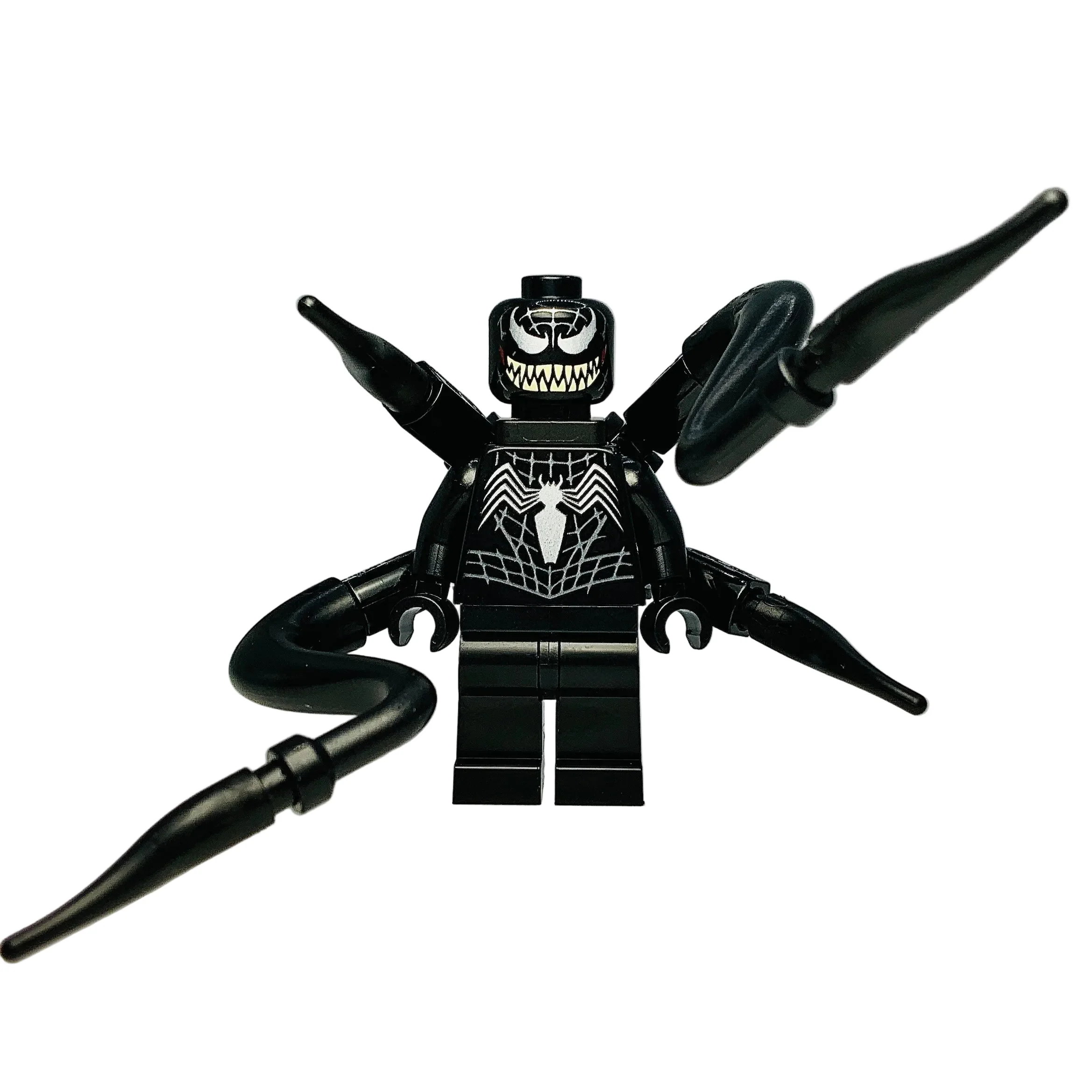 Venom - Tan Teeth, 4 Back Appendages, sh1113 - LEGO® Marvel Minifigure - Image 4