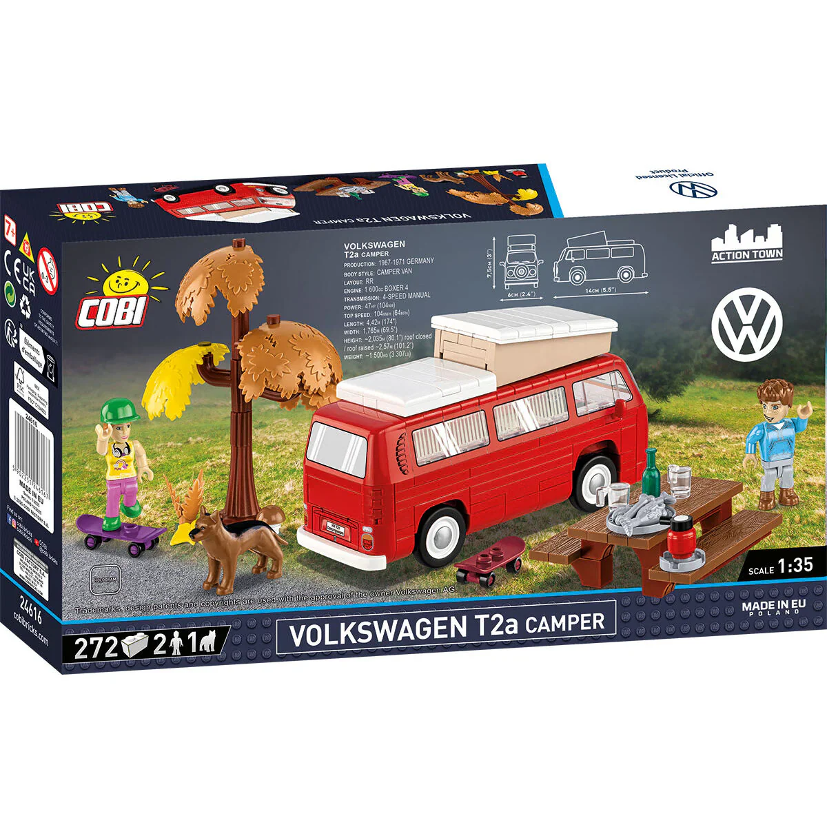 Volkswagen T2a Camper Van: COBI Set #24616 - Image 2